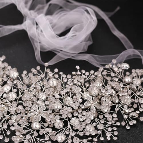 Denim Rhinestone Bridesmaid Belt, Women's Wedding Belt, Metal Everyday Accessory4