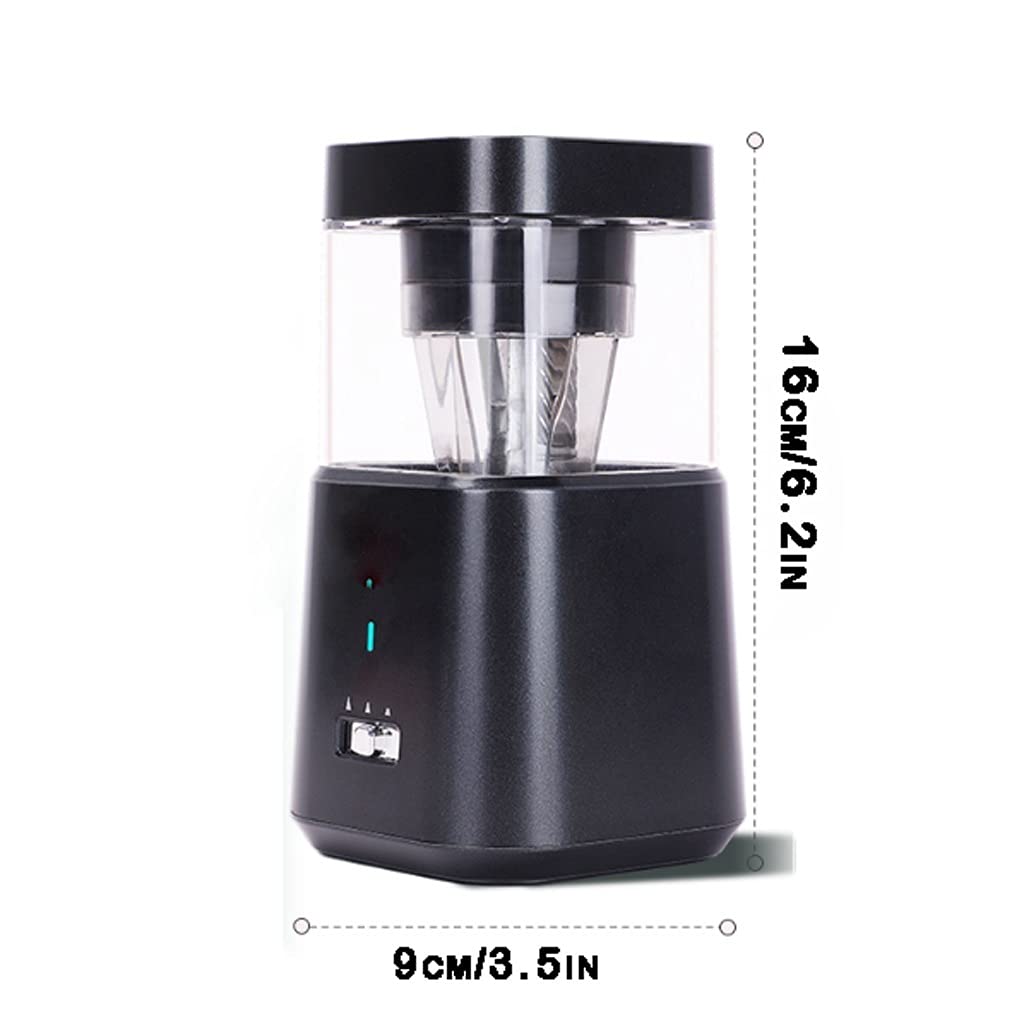 Anspitzer Elektrischer Bleistiftschärfer-Spitzer-Plug-In-Typ Automatischer Stopp-Bleistiftspitzer USB 2. Bleistift super scharf und tragbar Tragbar und sicher (Color : A)