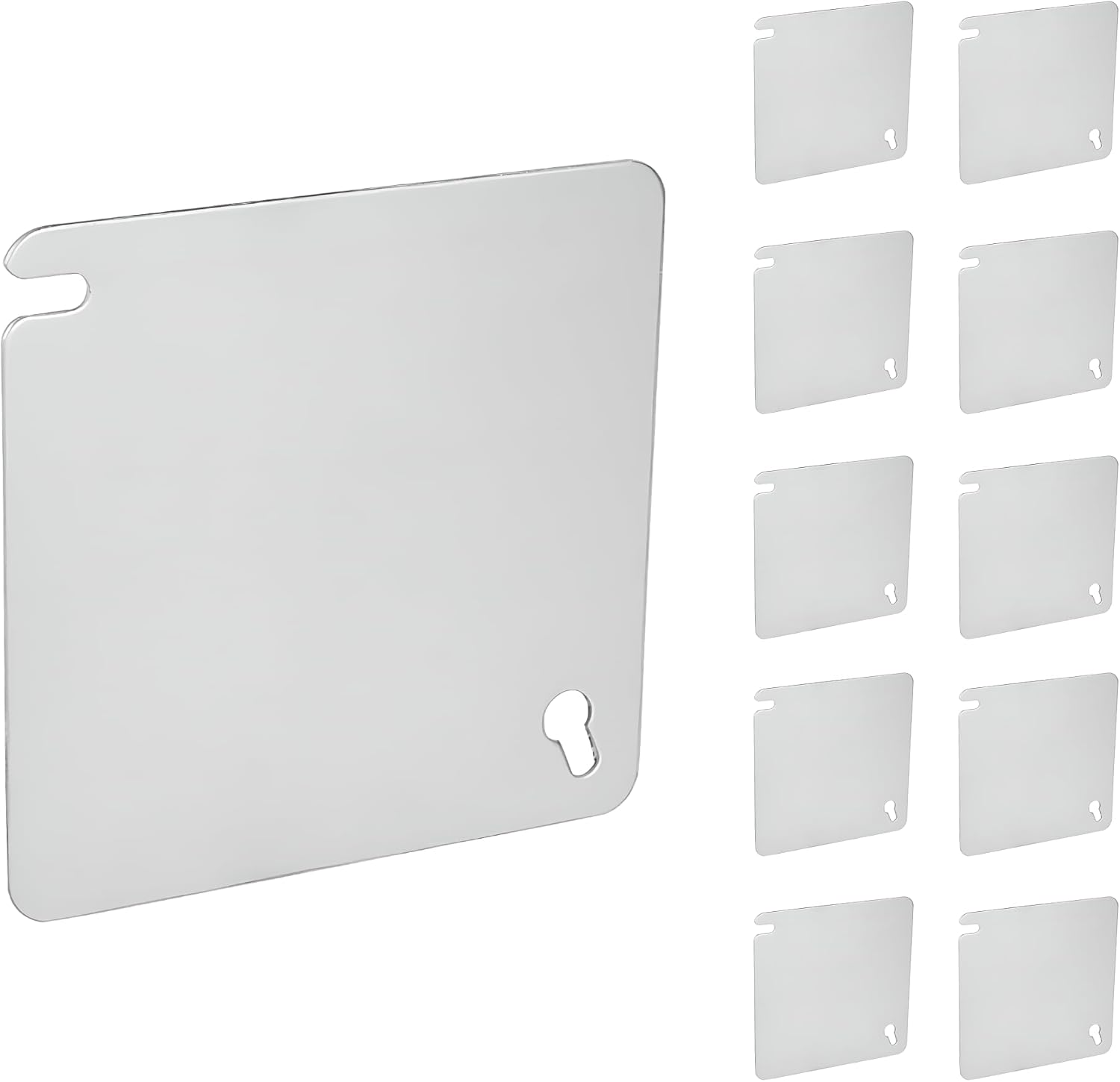 Select 10 Pack Blank Cover 4" Square (4S) Plaster Ring Mud Ring, Wall Plate Cover, Junction Box Blank Outlet, Electric Box Cover, SEL-4SBL-10PK