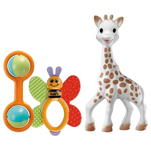 Vulli 200161 - Set de 3 juguetes para recién nacido, diseño Sophie la jirafa