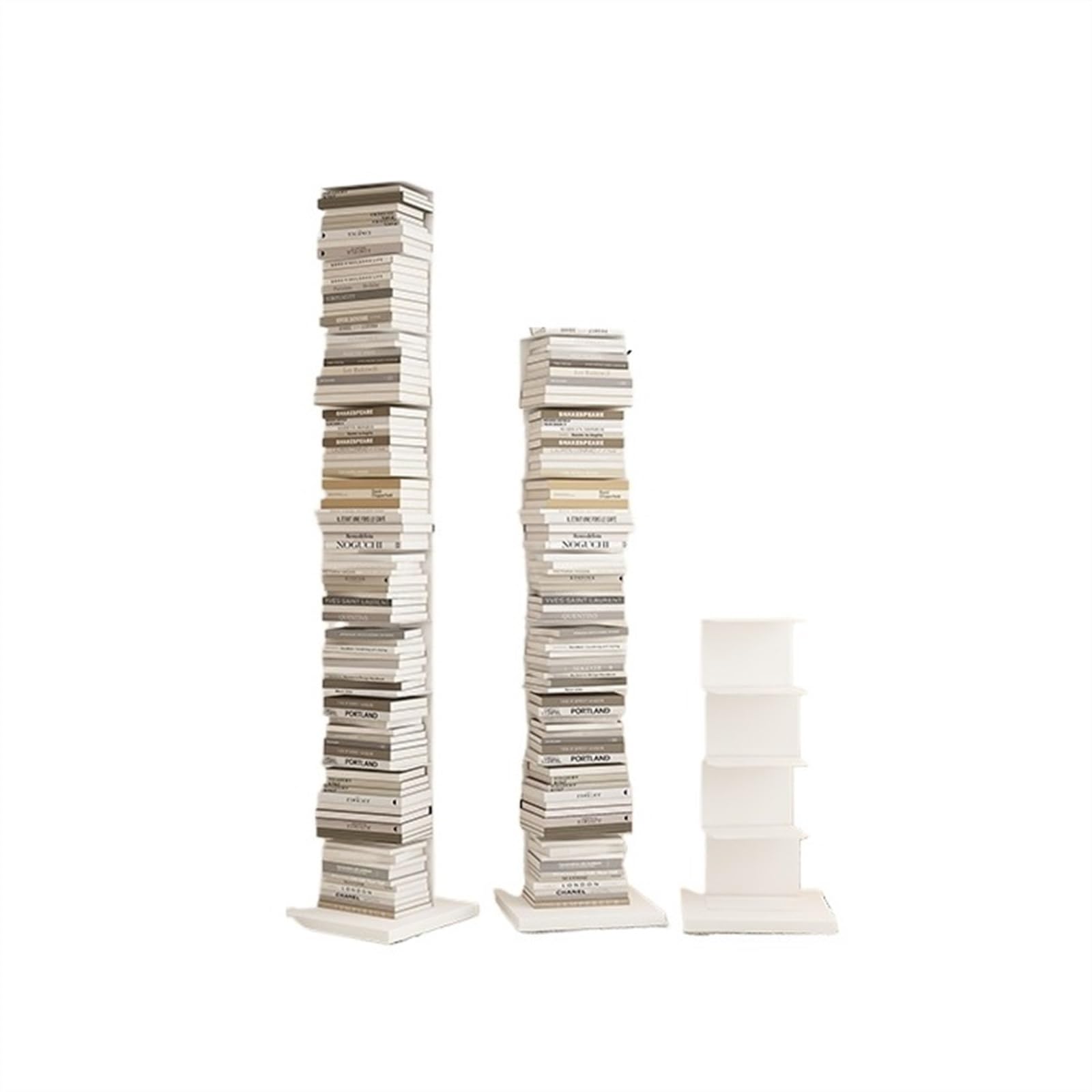 Lizhuzhuzs28 Bookcase Shelf Invisible Bookshelf, Floor to Corner Bookcase, Simple and Free Installation Shelving Bookshelf Display(126CM)