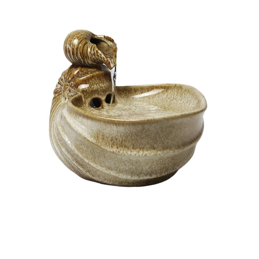 Fontaine d’Intérieur Cascade Ornements de Bureau en Forme de conque for l'eau Courante, Petite Fontaine, sérénité, méditation, Ornements créatifs du Cycle de l'eau Zen pour Méditation