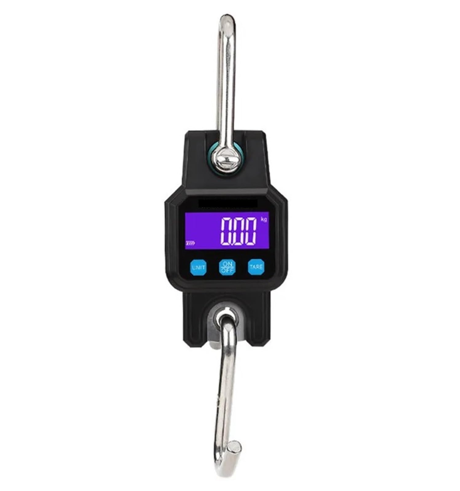 Digital Crane Scale, 300kg/50g Crane Scale Rechargeable Digital Hanging Hook Scales Electronic Weight Heavy Duty Weight.(Nero)