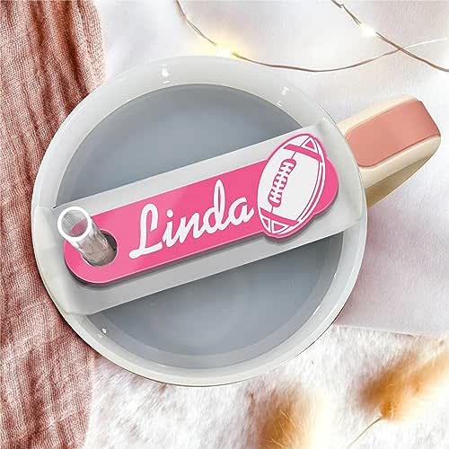 Personalized Sports Tumbler Name Plate, Custom Name Sports Tumbler ID Tag, Tumbler