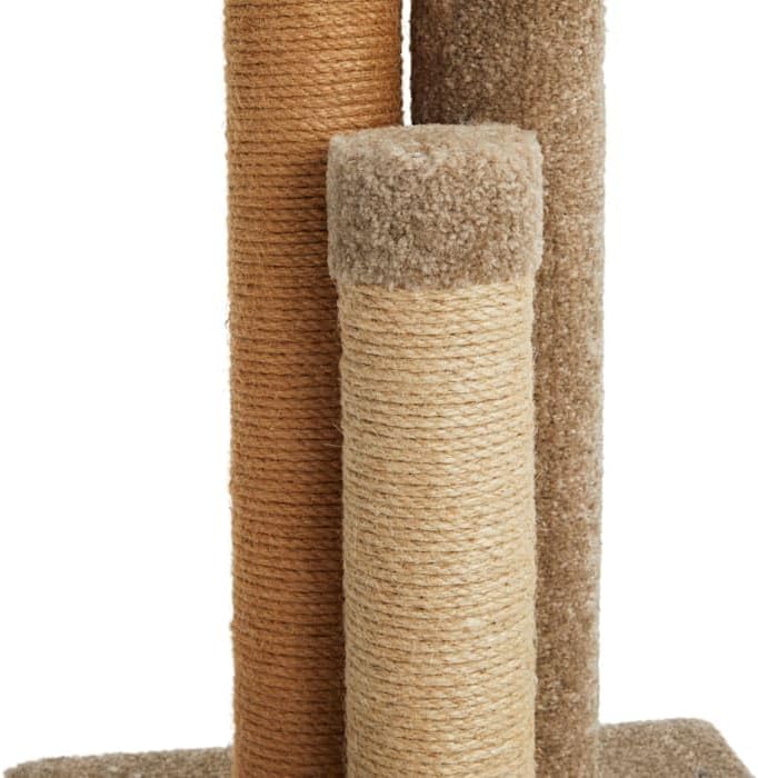 EveryYay by Petco Essentials Scratchin' The Surface 3-Sided Post with Scratcher Cat Toy, 26.5" H