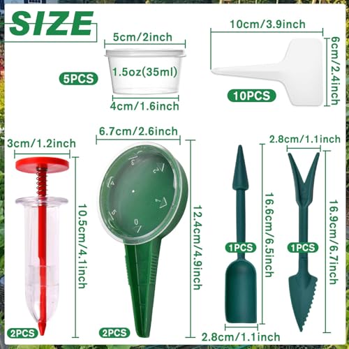 Kit manual sembrador semillas 21 piezas miniatura 2