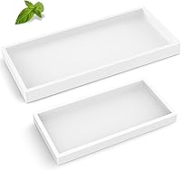 Vista 20 de Bandeja de mostrador de baño, Bandeja de tocador de baño de silicona de alta calidad y espesada EG-SIPRO, Bandeja de jabón para baño rectangular