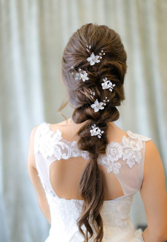 Miniatura 4 de Accesorios para el cabello de novia, 3 piezas de cristal para el cabello, hechas a mano con diamantes de imitación para mujeres, niñas, damas de