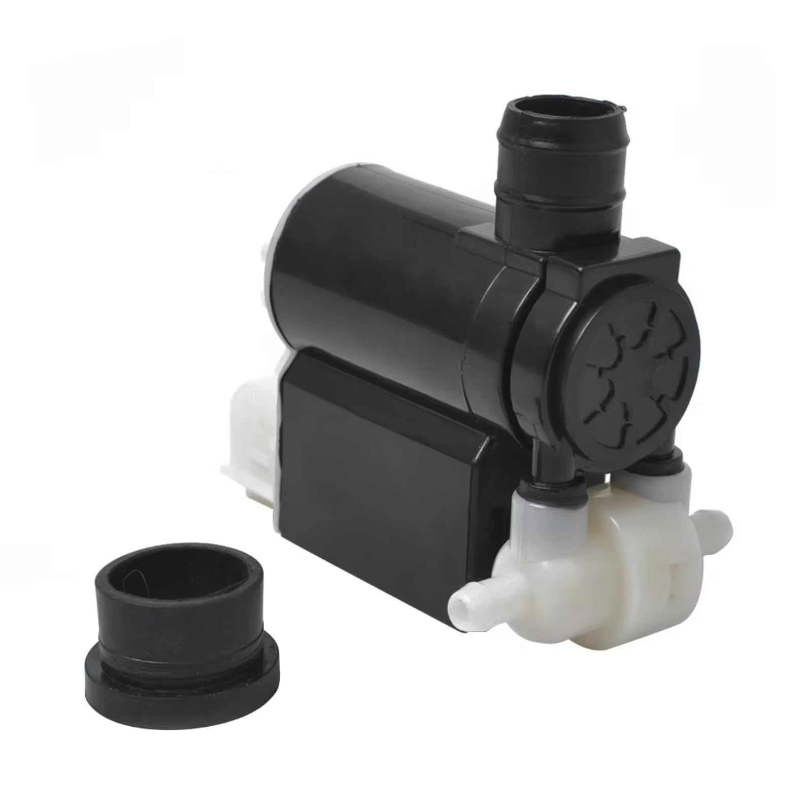 Bswrth One Color Windshield Wiper Pump Compatible With Hyundai For Entourage 2007-2010 For Tucson 2005-2010 Car For Twin Outlet Windshield Washer Pump W Grommet 98510-2C100