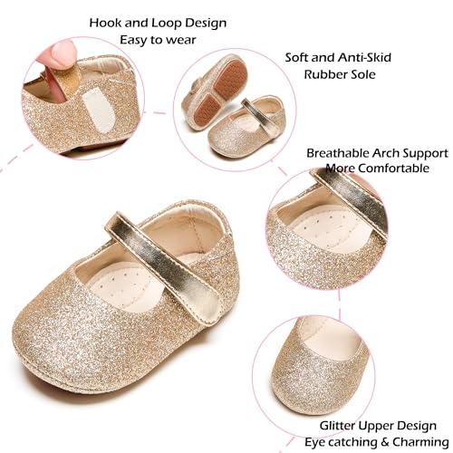 Image of PHIRAMIN Toddler Girl Mary Jane Dress Shoes-Little Girl School Uniform Shoes for Wedding Party