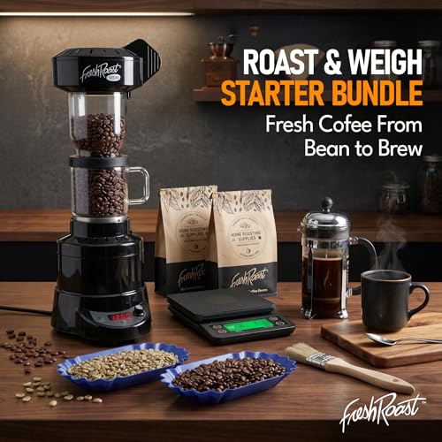 SR540 Roaster café con tubo, balanza y café verde miniatura 2