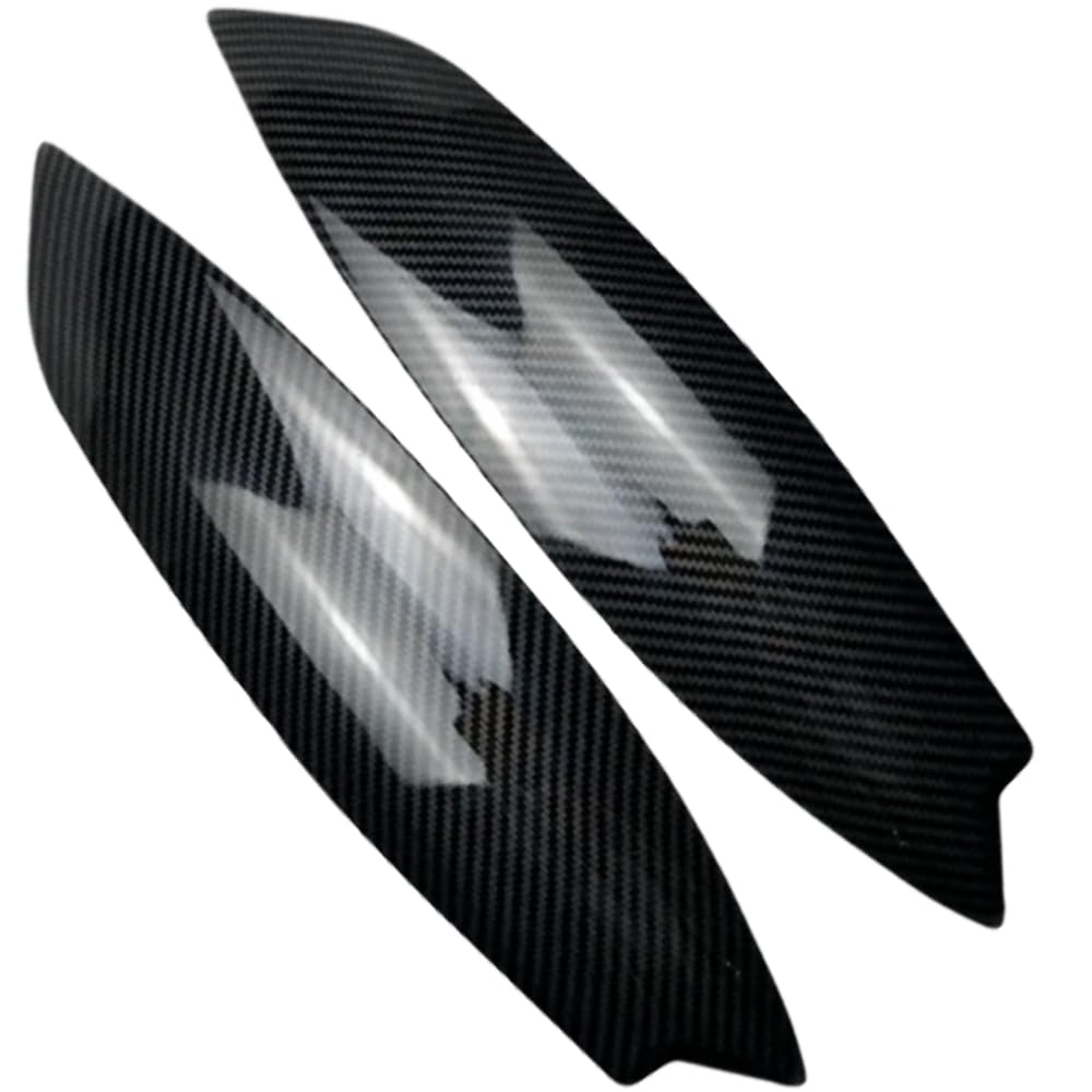 Scheinwerfer-Augendeckel, 2 Stück, Autoscheinwerfer-Augenbrauen, Karbonfaser-Optik, Augenbrauenabdeckungen, Augenlider, kompatibel mit VW Golf 5 GTI 2005–2007