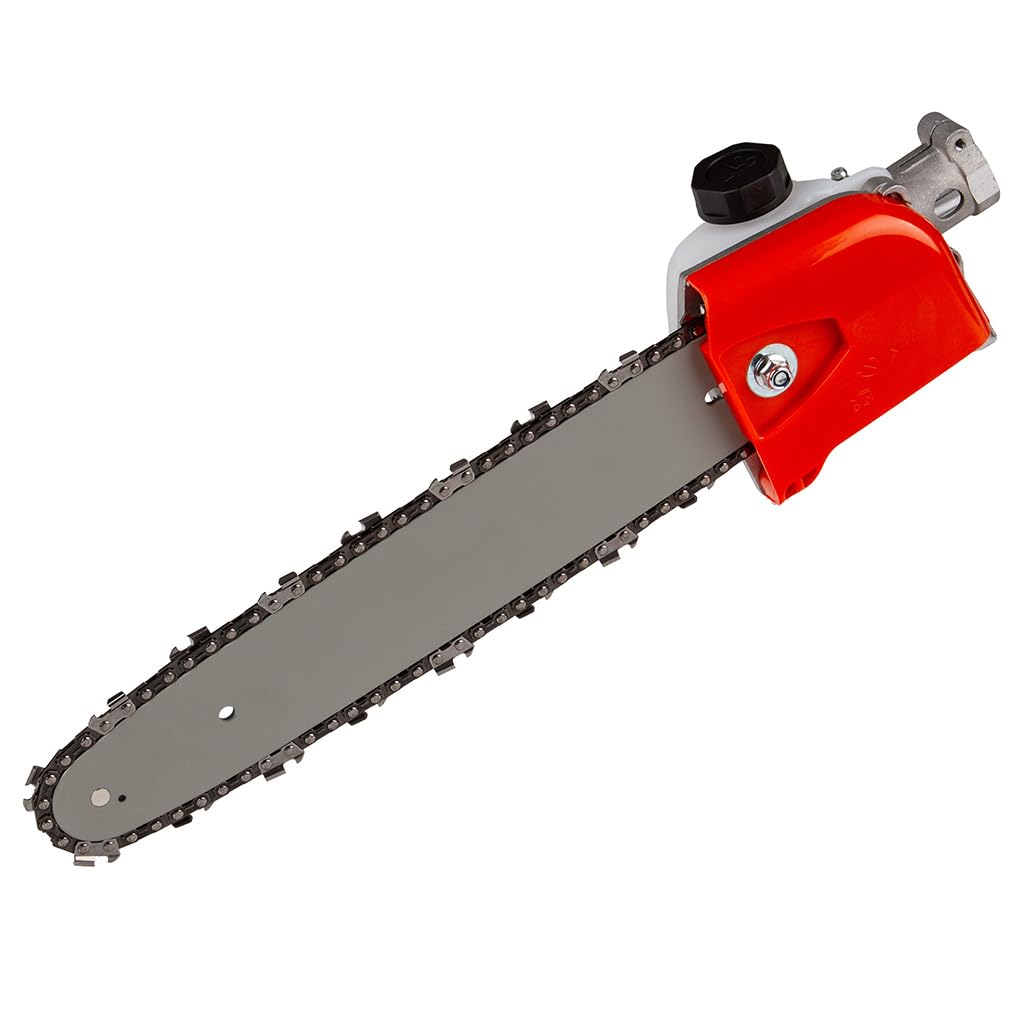 IMJ-Global Tastina Accessorio Adattatore da decespugliatore a Motosega, 9 Denti, Tubo Ø28 mm, con Catena 3/8, Barra Guida 12"