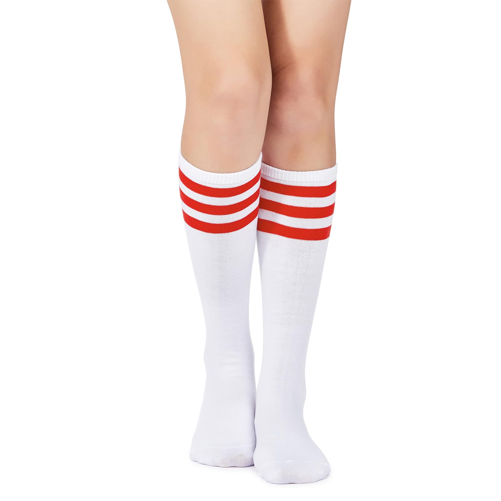 Athletic Softball Socks Baseball Soccer Socks Women Knee High Socks 1 Pack