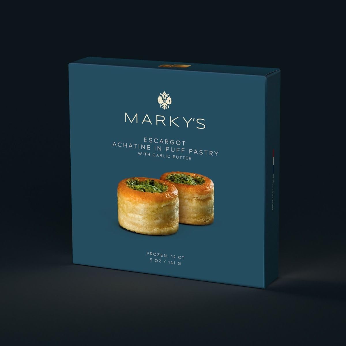 Cocktail Pastries with Escargots in Garlic Butter Achatina Fulica - Dozen - 5 oz / 141 g