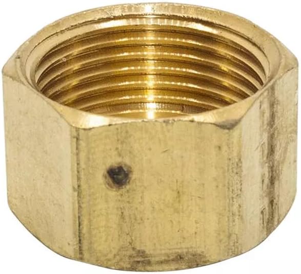 Eopzol 1/2 Inch Brass Compression Cap, internal threads view