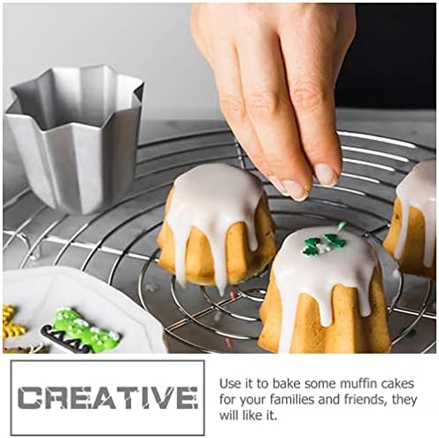 Luxshiny Pandoro Cake Molds Octagonal Baking Pan Non- stick Mousse Cheese Cake Mould Deep Muffin Chocolate Cookie Baking Tin for Home Restaurant