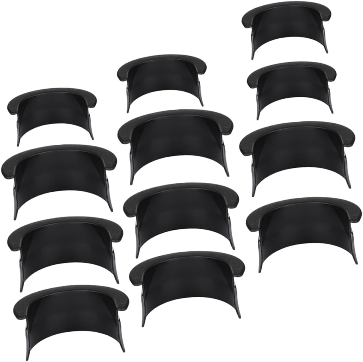 WOONEKY 12pcs Billiard Table Pocket Liner Replaceable Snooker Liners for Enhanced Game Play Lightweight Design for Easy Installation Durable Plastic Construction Suitable for Professional