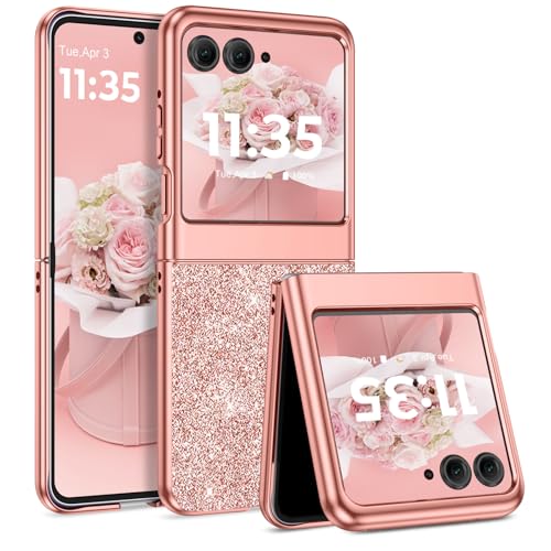Coque fine antichoc Moto Razr 2024 paillettes de luxe et protection Razr 50 bling 6.9"