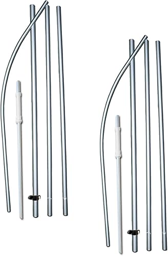 Miniatura 4 de Hot Dogs - Paquete de dos juegos de banderas de plumas Swooper - Incluye 2 banderas de plumas Swooper (en la foto), 2 astas de bandera y 2 picos de