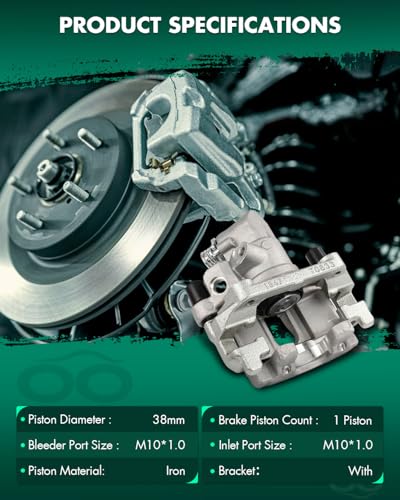 Image of SCITOO Rear Right Brake Caliper With Bracket 19B6285B Compatible For Ford For EcoSport 2018-2020,For Ford For Focus 2012-2018