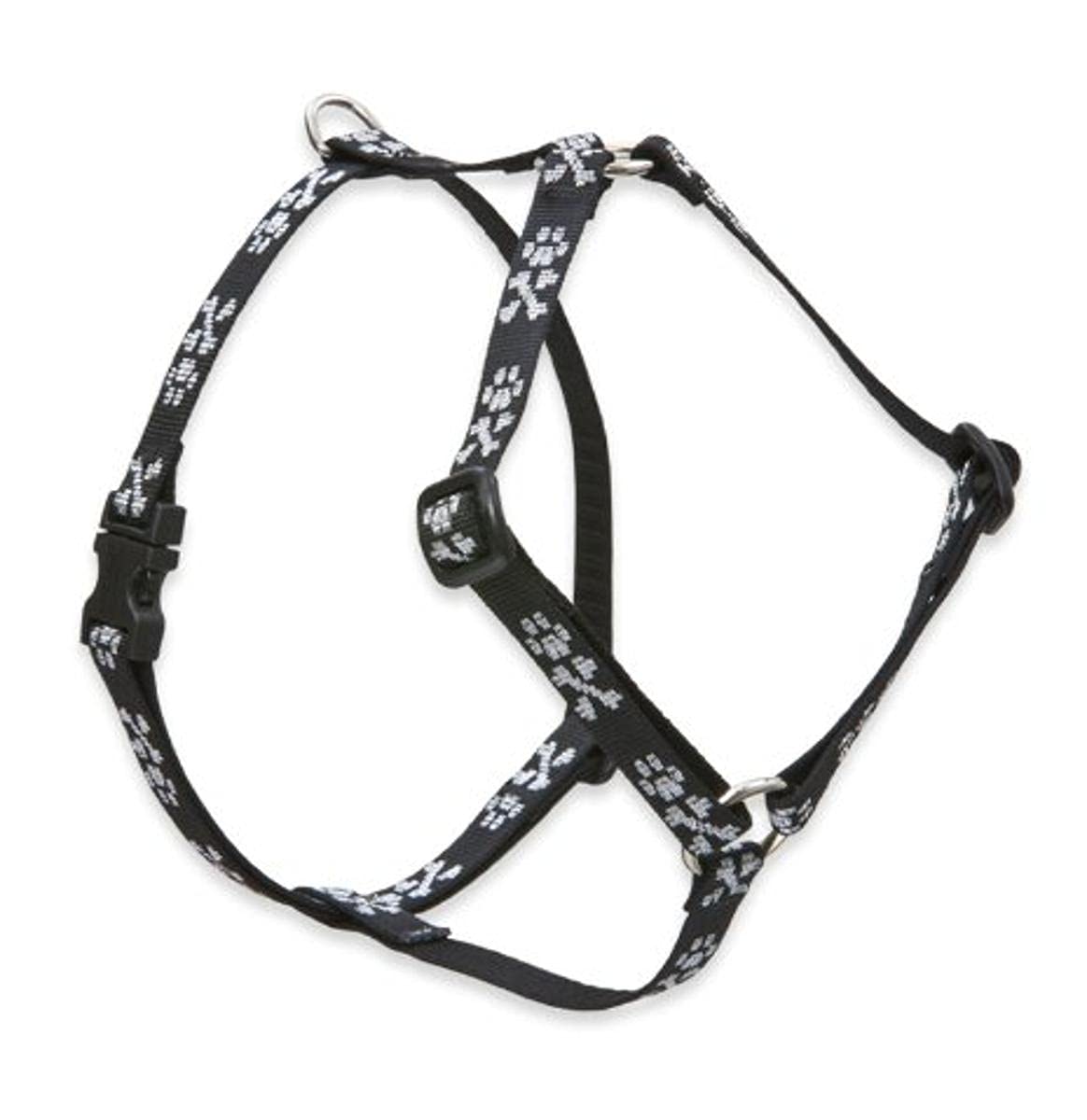 LupinePet Originals 1/2" Bling Bonz 9-14" Roman Harness for Extra Small Dogs