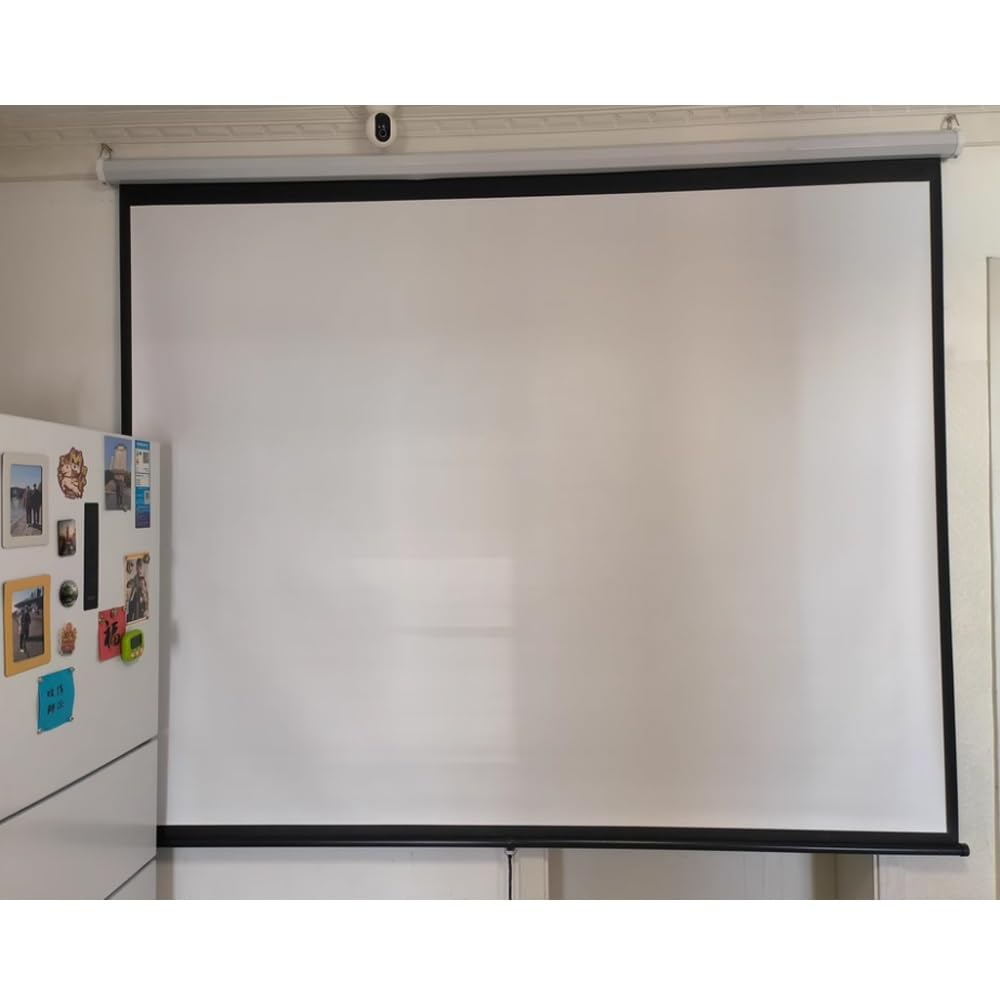 Ekran projektora 60 cali, chowany ekran projekcyjny z automatyczną blokadą, kinowy ekran sufitowy do kina domowego na zewnątrz (60 cali (152 cm) - 16:9)