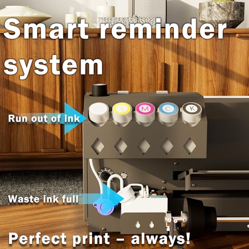 Lancelot M1630 Pro DTF Printer Bundle:Auto Powder Heating & All-in-One Bracket,High Speed Printing,Easy Setup,Professional Quality for T-Shirt Printing,Perfect for Small Business Owners &DIY hobbyist