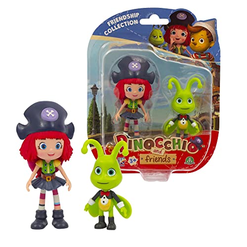 Pinocchio and Friends Action Figure Twin Pack - Pinocchio and Cricket Action Figures, Multi-coloured
