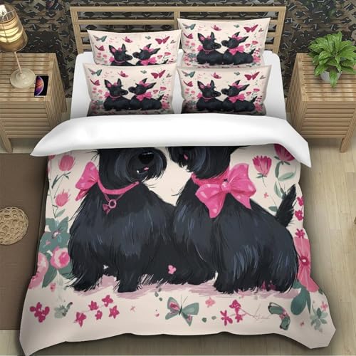 Housse de couette 200x200 abeille dessin animé parure de lit microfibre légère pour garçon - 5
