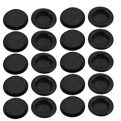 sourcingmap 20Pcs 25mm Drill Hole Diameter Electrical Rubber Wire Protection Grommet Gasket