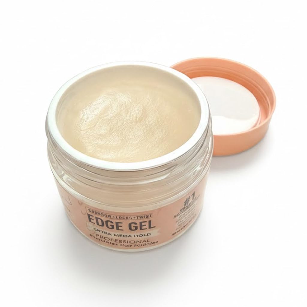 Dr. Girls Rice Water Lock & Twists Edge Gel – Extra Mega Hold per Locs, Cornrows & Twists – con biotina, olio di ricino, proteine idrolizzate del grano e collagene – REEMAS 99,2 g