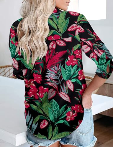 Image of Magritta Long Sleeve Shirts for Women Fashion Button Down Blouse Tops