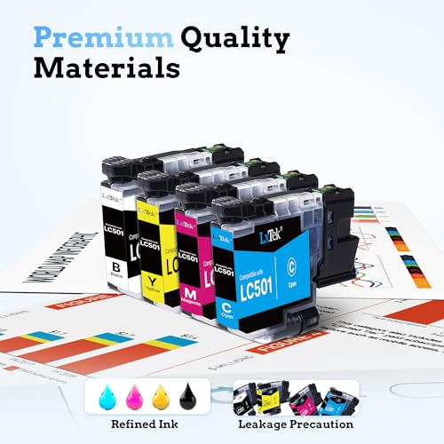 Image of LC501 Ink Cartridge LC501 XL MFC-J1360DW Ink Cartridge LC 501 Series Ink