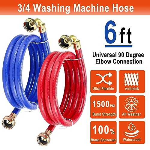 Fetechmate 90-6FT 6 Ft Washing Machine Hoses thumb #5