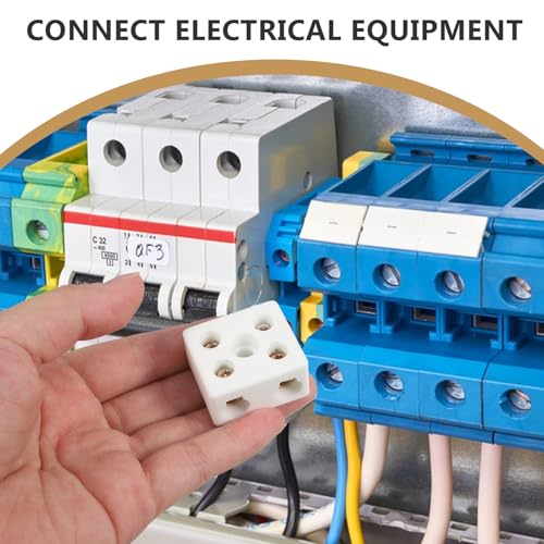 Bloque de terminales cerámico de 2 vías y conector de porcelana para cables 7