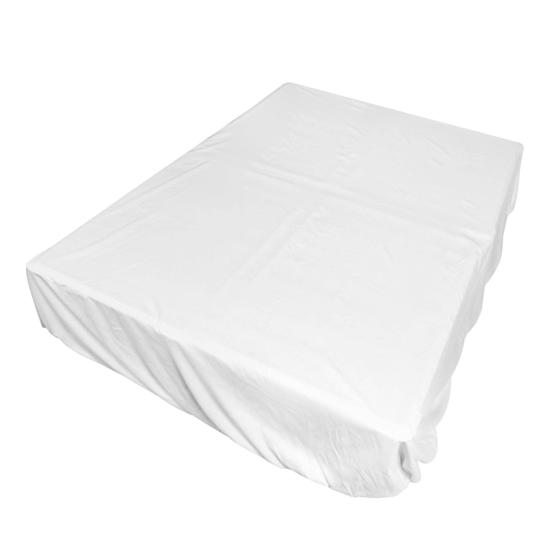Drap-housse blanc élastique pour le confort du lit simple à la maison