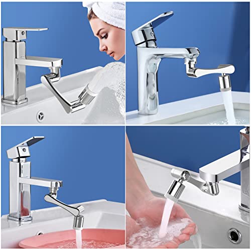 1440 Swivel Multifunctional Robotic Arm Faucet Extender, Large-Angle Rotating Splash Filter Faucet Aerator for Kitchen and Bathroom Sink, Kitchen Extension Faucet, 2 Water Outlet Modes 1 Pcs 1440 Swivel Multifunctional Robotic Arm Faucet Extender, Large-Angle Rotating Splash Filter Faucet Aerator for Kitchen and Bathroom Sink, Kitchen Extension Faucet, 2 Water Outlet Modes 1 Pcs