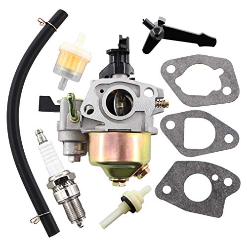 MCHNIC Carburador con junta, filtro de gasolina, bujía para Honda GX140 GX160 GX200 168F 5.5HP 6.5HP 163cc 196cc generador cortacésped LIFAN 6,5 CV monocilina