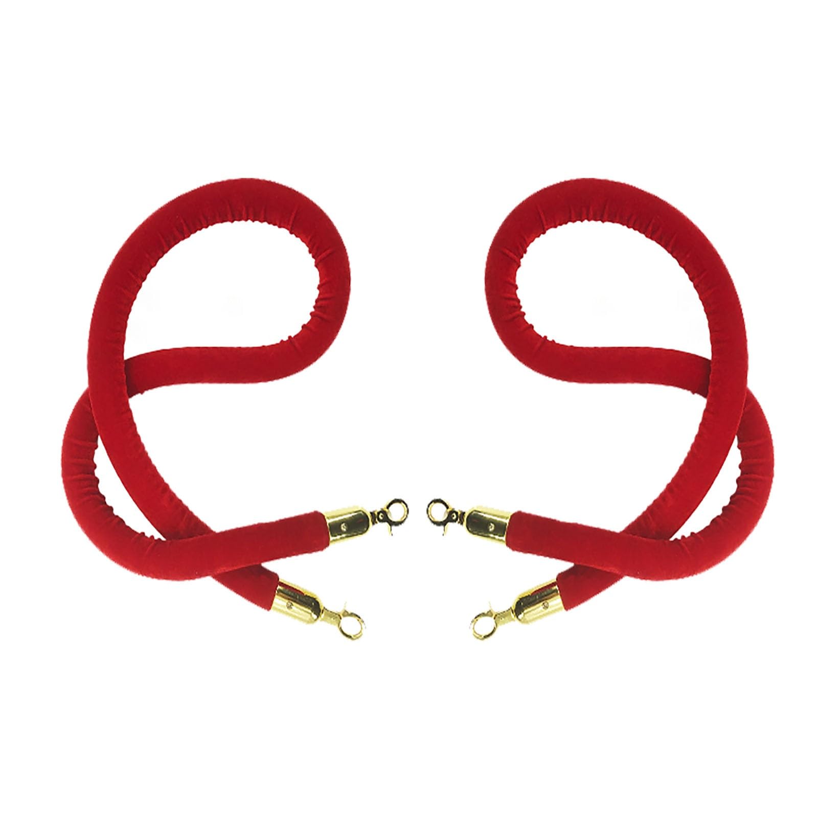 Set di 2 corde per coda VIP – Confezione da 2 corde regolabili da 50 a 150 cm ganci neri blu rossi argento/oro per soluzioni di gestione della linea di controllo di eventi e folla