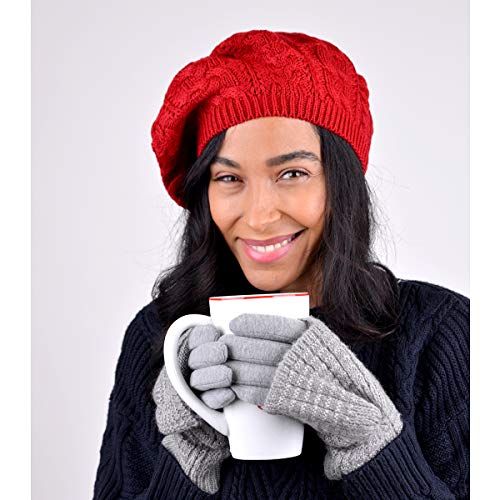 Image of Nollia Soft Knit Solid Color Beanie, Chic, and Lightweight Crochet Knitted Style Beanie Hat for Women, One Size Slouchy Hat
