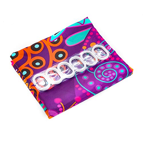 Lb Indian Bohemian Shower Curtains Mandala Design Colorful Boho Floral Pattern Paisley Bathroom Curtains Teal Purple Shower Curtains For Bathroom Sets Waterproof Polyester Fabric 72"X72" With 12 Hooks #TOP7