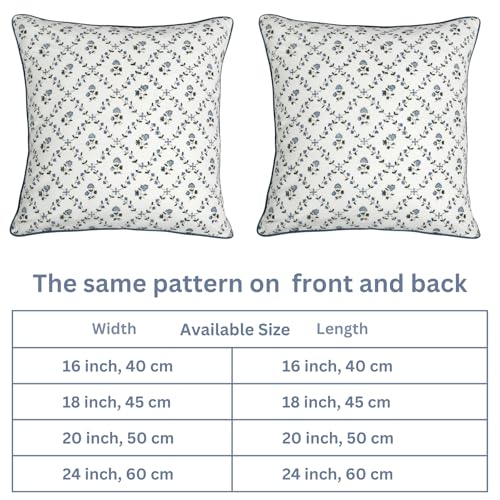 Ridhi-Powder-Blue-Block-Print-Preppy-Grandmillennial-Pillow-Cover-Set-of-2-20-x-20-Throw-Pillow-for-Home-White-Floral-Pillow-Cover-Grandmillennial-Home-Decor-Thanksgiving Ridhi Powder Blue Block Print Preppy Grandmillennial Pillow Cover Set of 2 20 x 20 Throw Pillow for Home White Floral Pillow Cover Grandmillennial Home Decor Thanksgiving