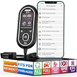 (Upgraded BD310 for VW Audi Skoda Seat) ANCEL BD320 OBD2 Scanner, All System Diagnostic Tool with EPB/Throttle/Oil Reset, Check Engine Code Reader for Cars, Bluetooth & Wired & HUD 3 in 1
