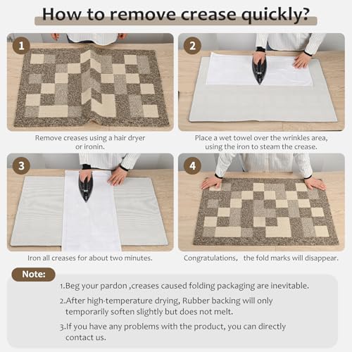 Lwyyqb Mud Mats For Dogs Dirt Trapper Dog Mat For Muddy Paws Non-Slip Mud Mats For Indoor Washable Microfiber Dog Rugs For Entryway Clean Dog Feet Inside Door Mats For Home Entrance 32 Inchx20 Inch Brown thumb #6