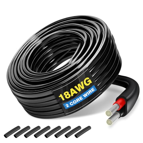 Câble électrique 18 AWG 2 conducteurs pour éclairage LED et maison
