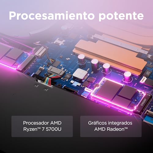 Lenovo IdeaPad 1 Gen 7 - Ordenador Portátil 15.6" FullHD (AMD Ryzen 7 5700U, 8GB RAM, 512GB SSD, AMD Radeon Graphics, WiFi 6, Windows 11 Home) Azul - Teclado QWERTY Español - imagen 8
