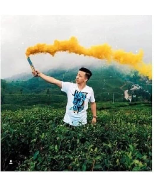 Image of Diamond Craft Herbal and Eco Friendly Fog Color, Stage Performance, Halloween Christmas, Wedding Party Decoration Video Shooting Props, Holi MultiColour (mixed color- pack of 5 fog stick)