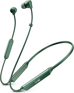 Boat Rockerz 150 Pro Bluetooth Neckband in Ear Earphones w/ 150hrs Playback, Dual EQ Modes, Crystal Bionic Sound by HiFi D...