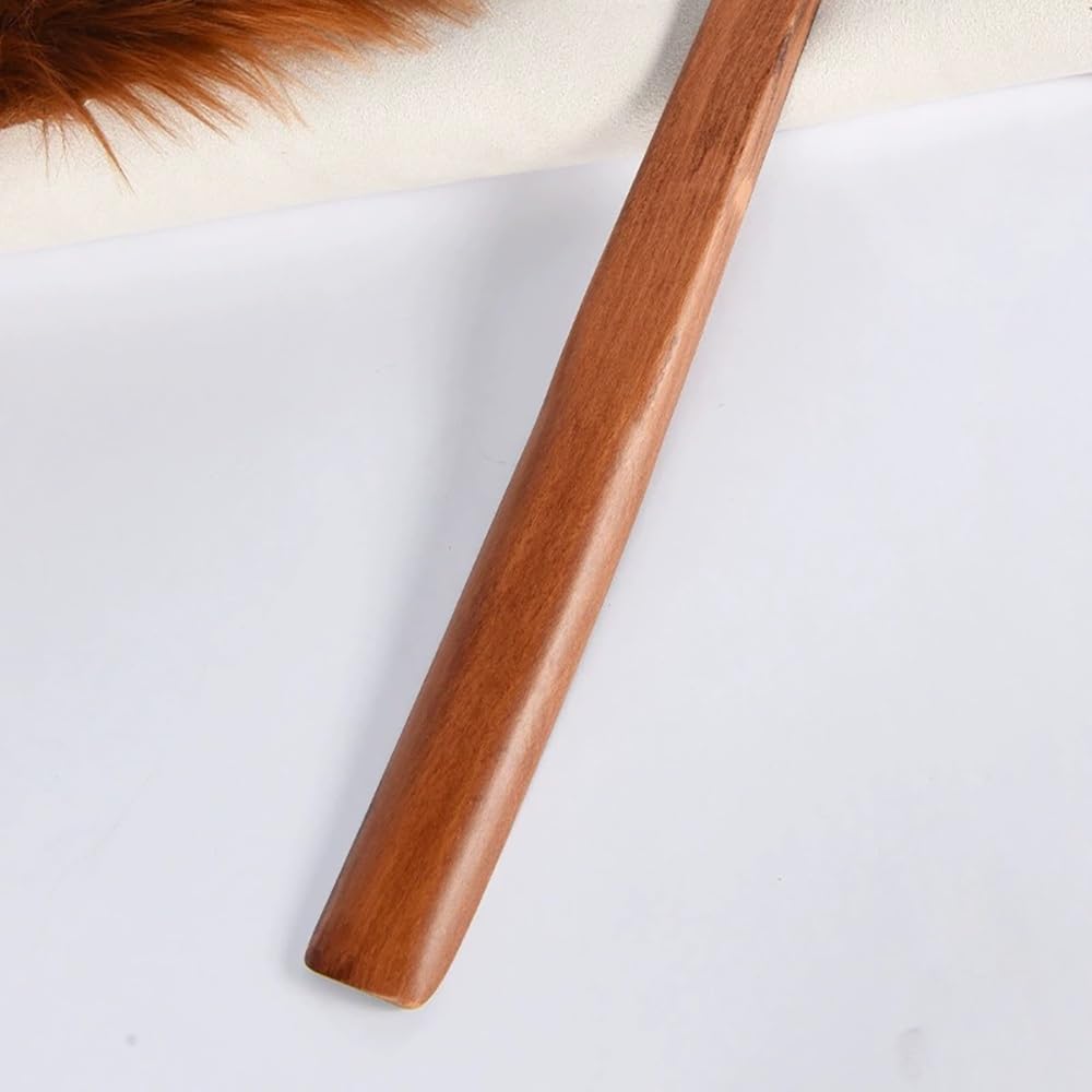 Calzascarpe a manico lungo, in legno massiccio con manico lungo, 55 cm di lunghezza, ideale per anziani o come regalo, portatile per l'uso in viaggio (2 pezzi)
